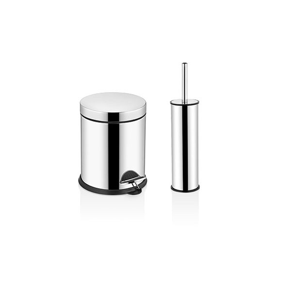 Pedallı Paslanmaz Çöp Kovası 3 Litre 2’li Set