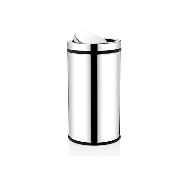 Paslanmaz Döner Kapak Çöp Kovası 27 L