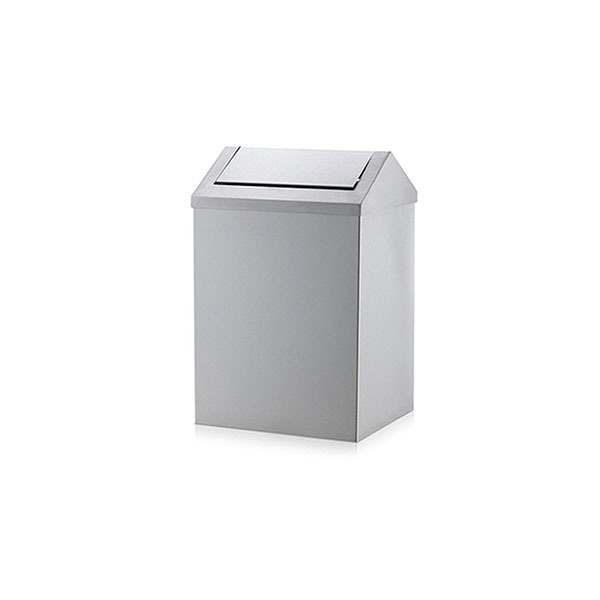 Paslanmaz Sallanır Kapak Çöp Kovası 45 L