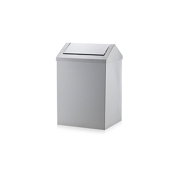 Paslanmaz Sallanır Kapak Çöp Kovası 6 L