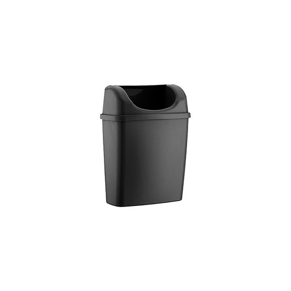 Duvara Monte Çöp Kovası 6 Lt. Siyah